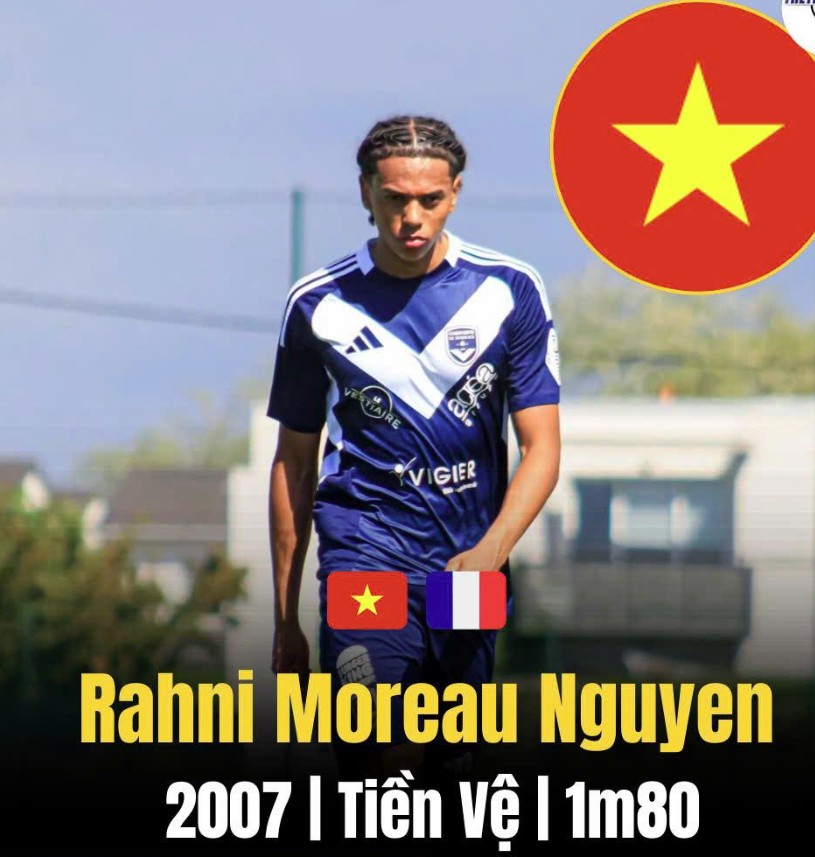 Rahni Moreau Nguyễn là mẫu tiền vệ mà bóng đá Việt Nam đang rất cần
